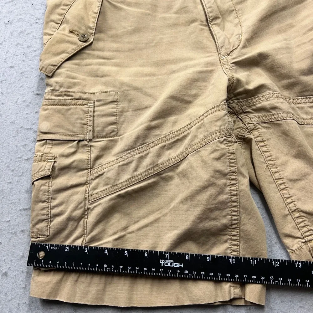 Polo Ralph Lauren Mens 31 Cargo Shorts Vintage Heavy Flying Jet Pilot Khaki Tan
